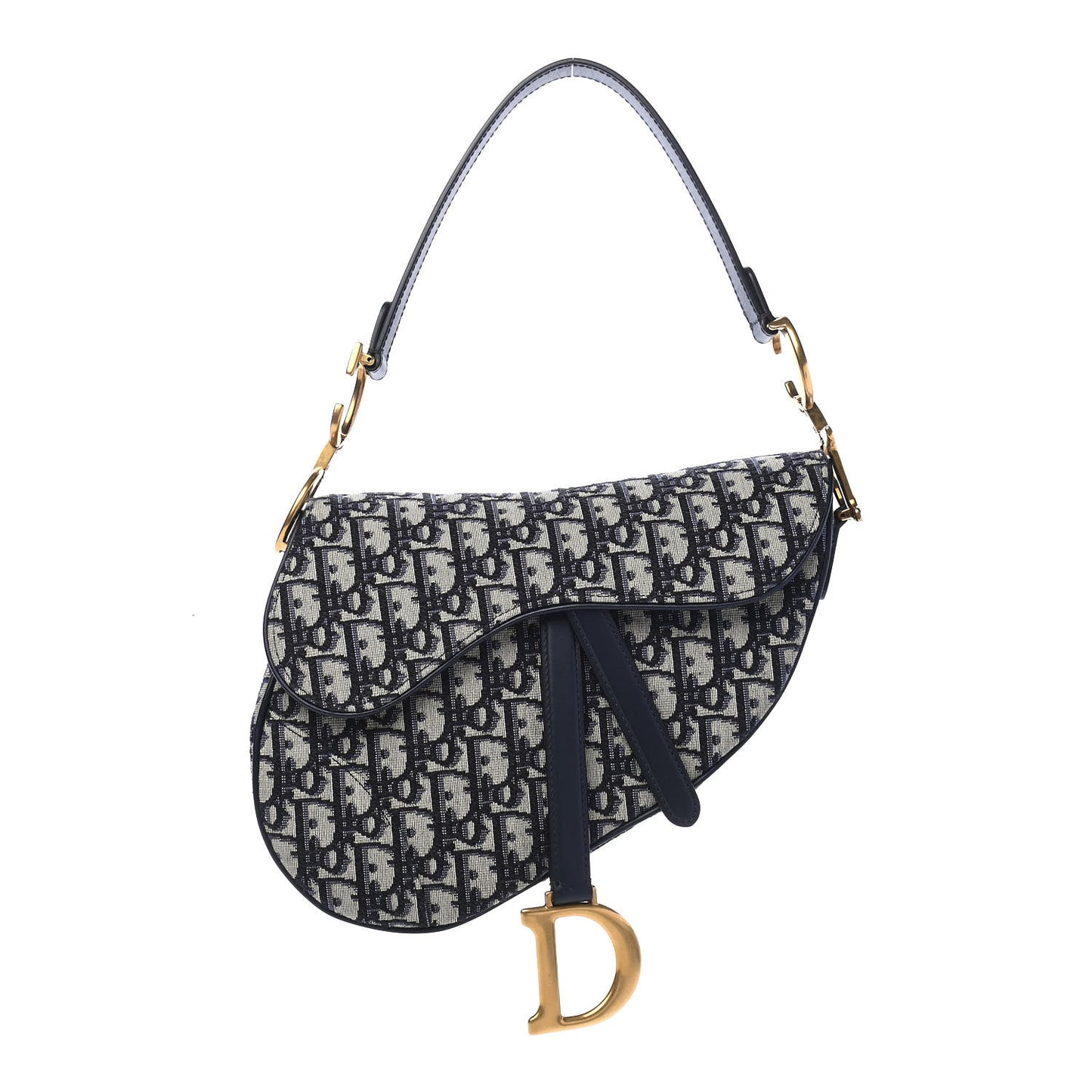 Oblique Saddle Bag Blue