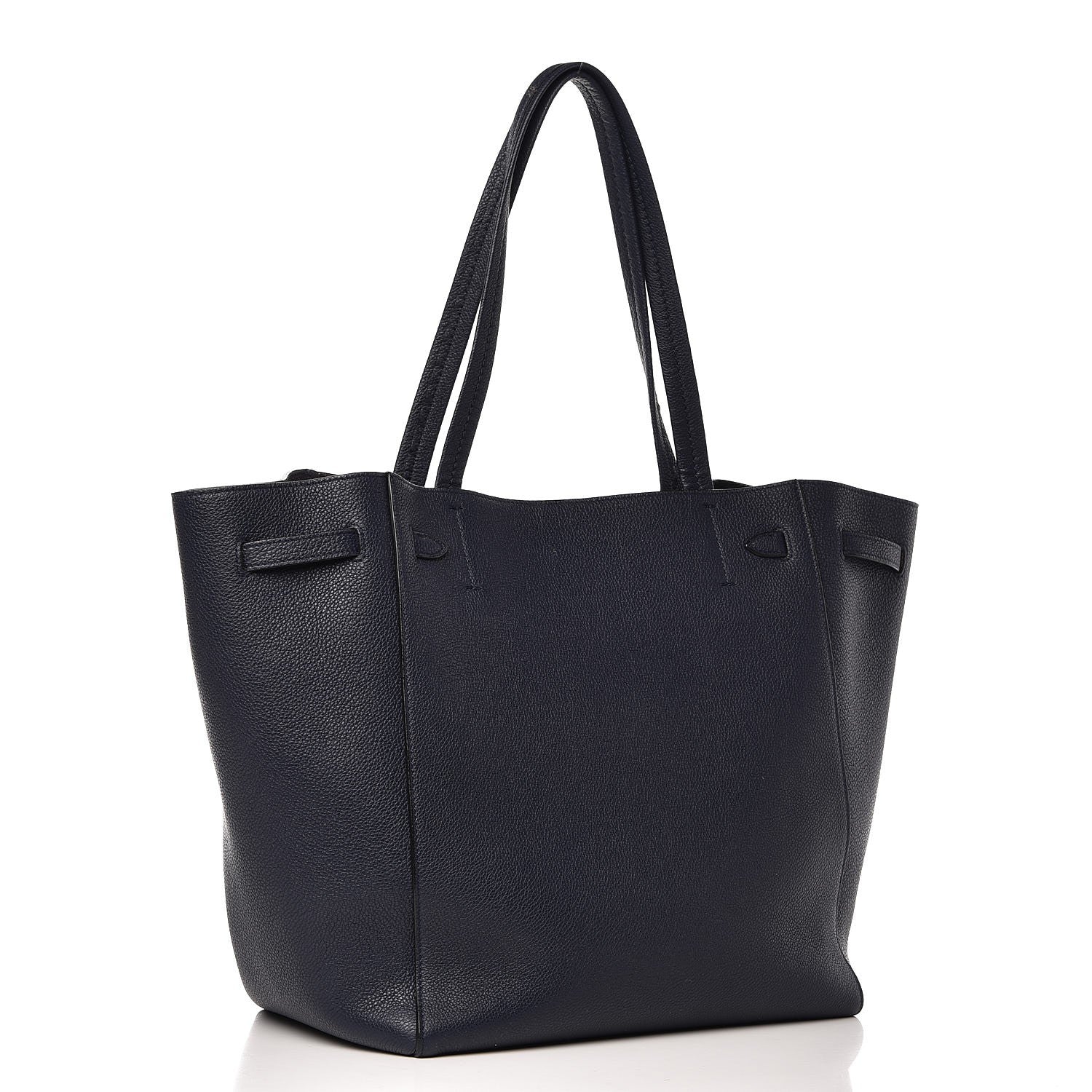 Celine Soft Grained Calfskin Small Belt Cabas Phantom Navy 3 of 9