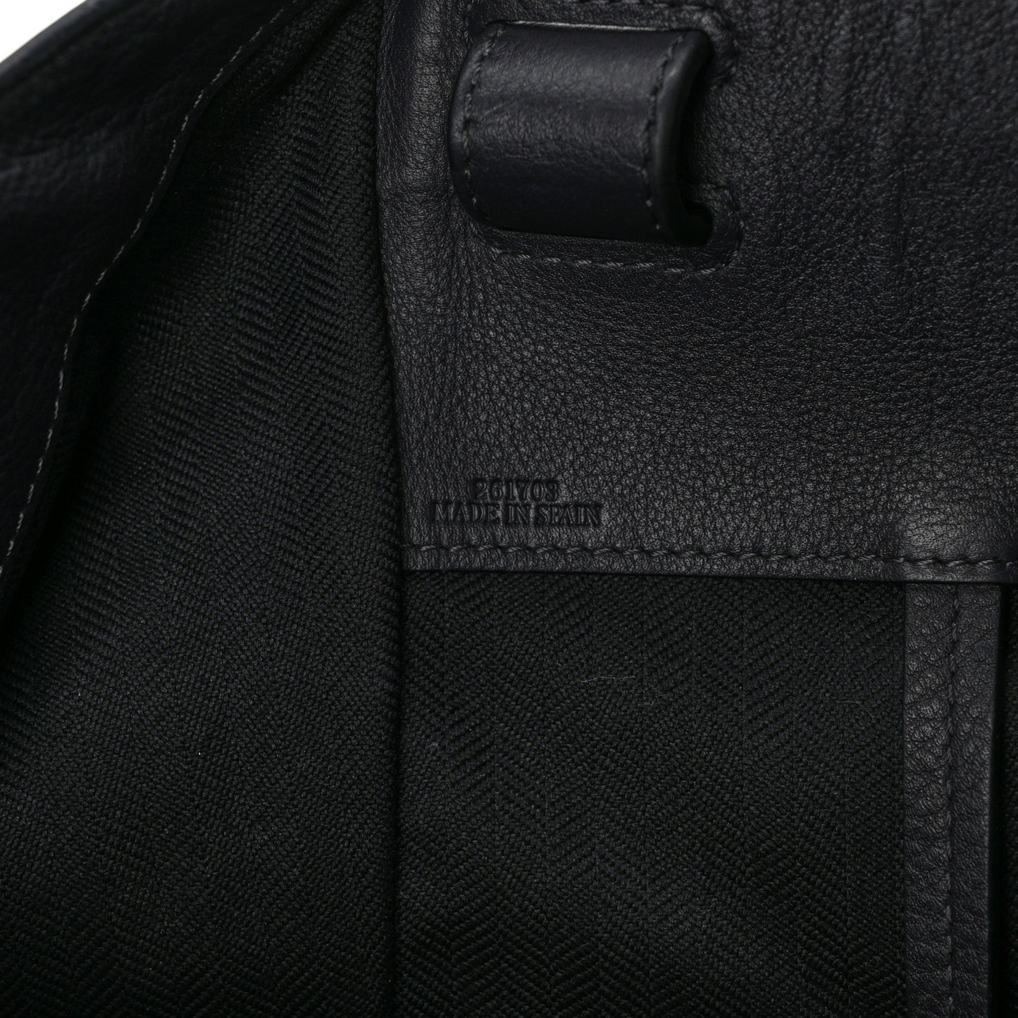 Calfskin Medium Hammock Shoulder Bag Grey Black