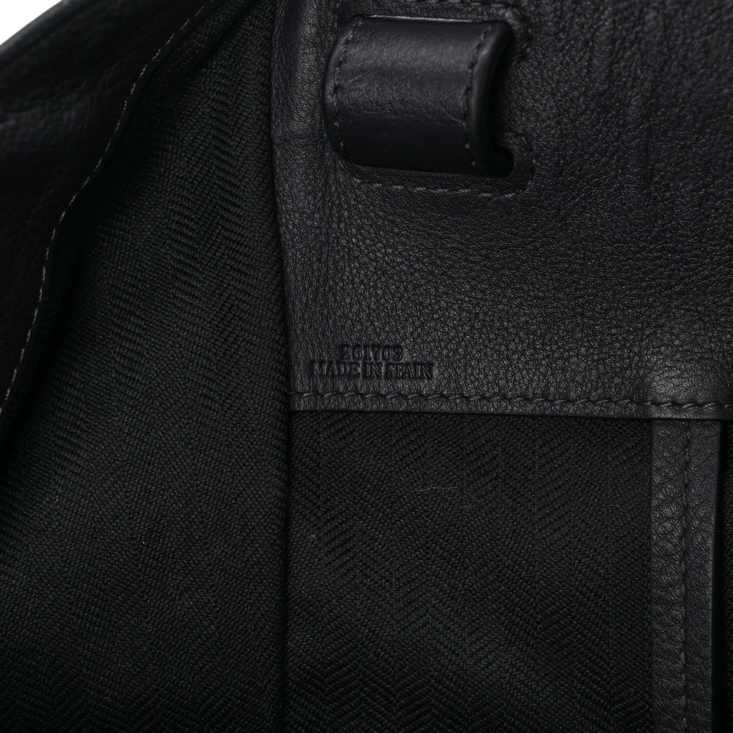 Loewe Calfskin Medium Hammock Shoulder Bag Grey Black 7 of 9