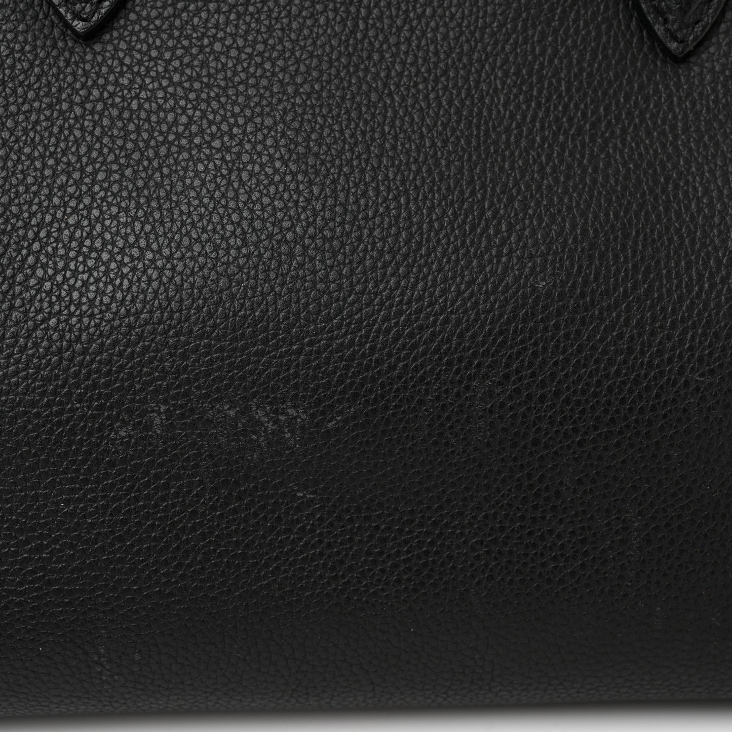 Pebbled Calfskin Small Skull Padlock Zip Around Tote Black