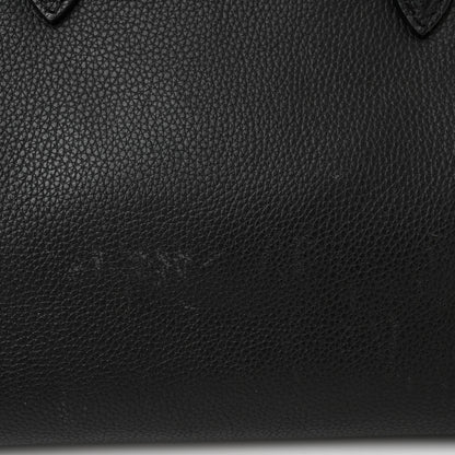 Alexander McQueen Pebbled Calfskin Small Skull Padlock Zip Around Tote Black 11 of 12