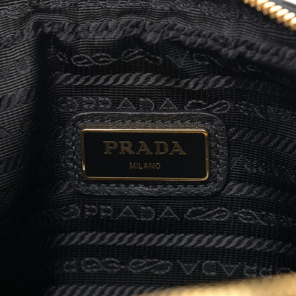 Prada Vitello Daino Medium Double Zip Shoulder Bag Black 13 of 21