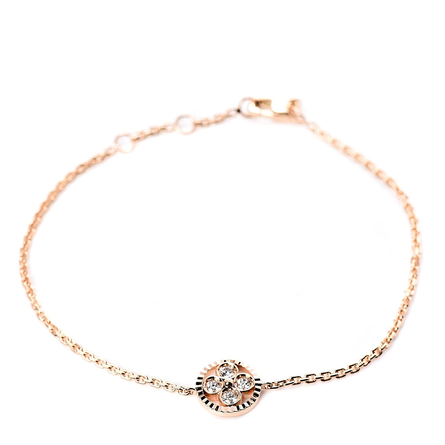 18K Pink Gold Diamond Blossom BB Bracelet