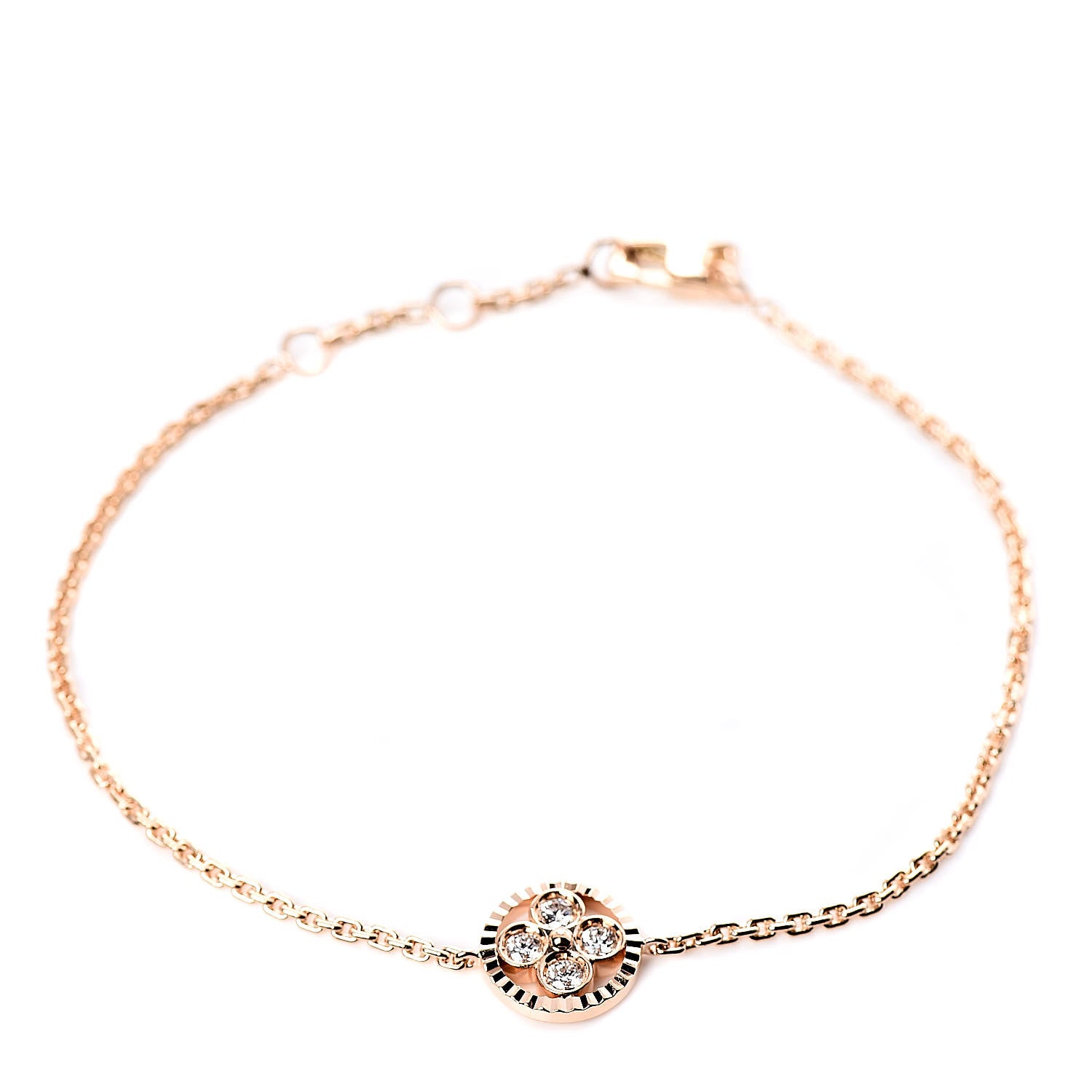 Louis Vuitton 18K Pink Gold Diamond Blossom BB Bracelet 1 of 4