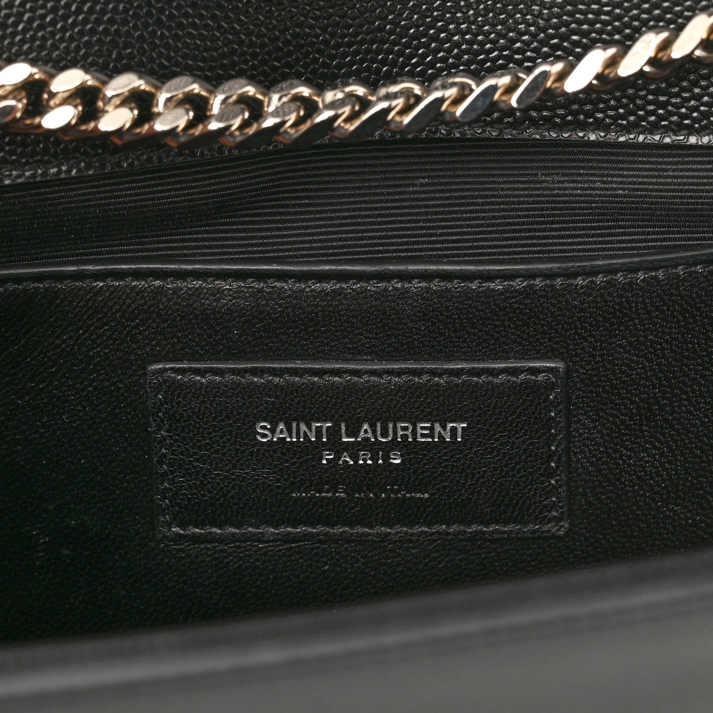 Grain De Poudre Studded Medium Monogram Kate Satchel Black