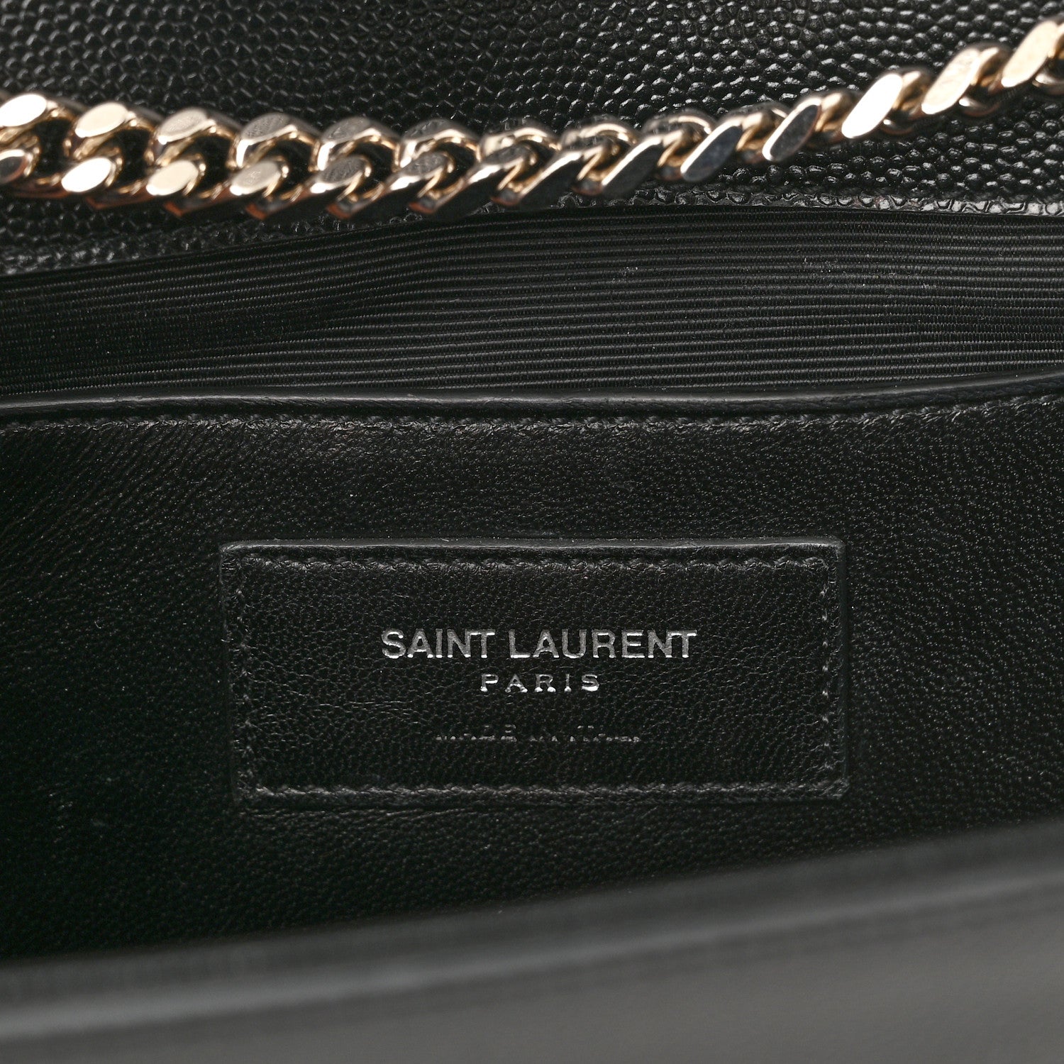 Saint Laurent Grain De Poudre Studded Medium Monogram Kate Satchel Black 6 of 10