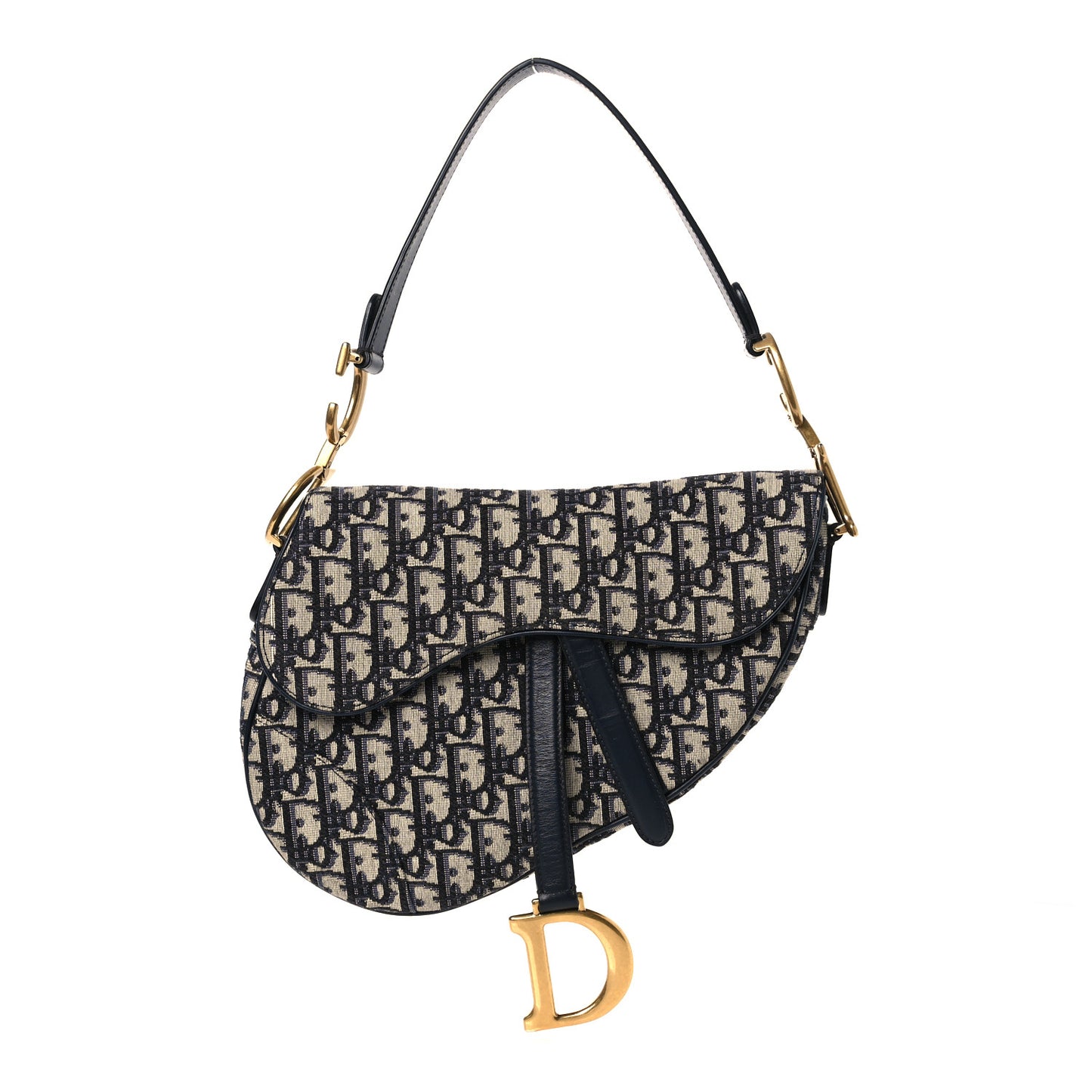 Oblique Saddle Bag Blue