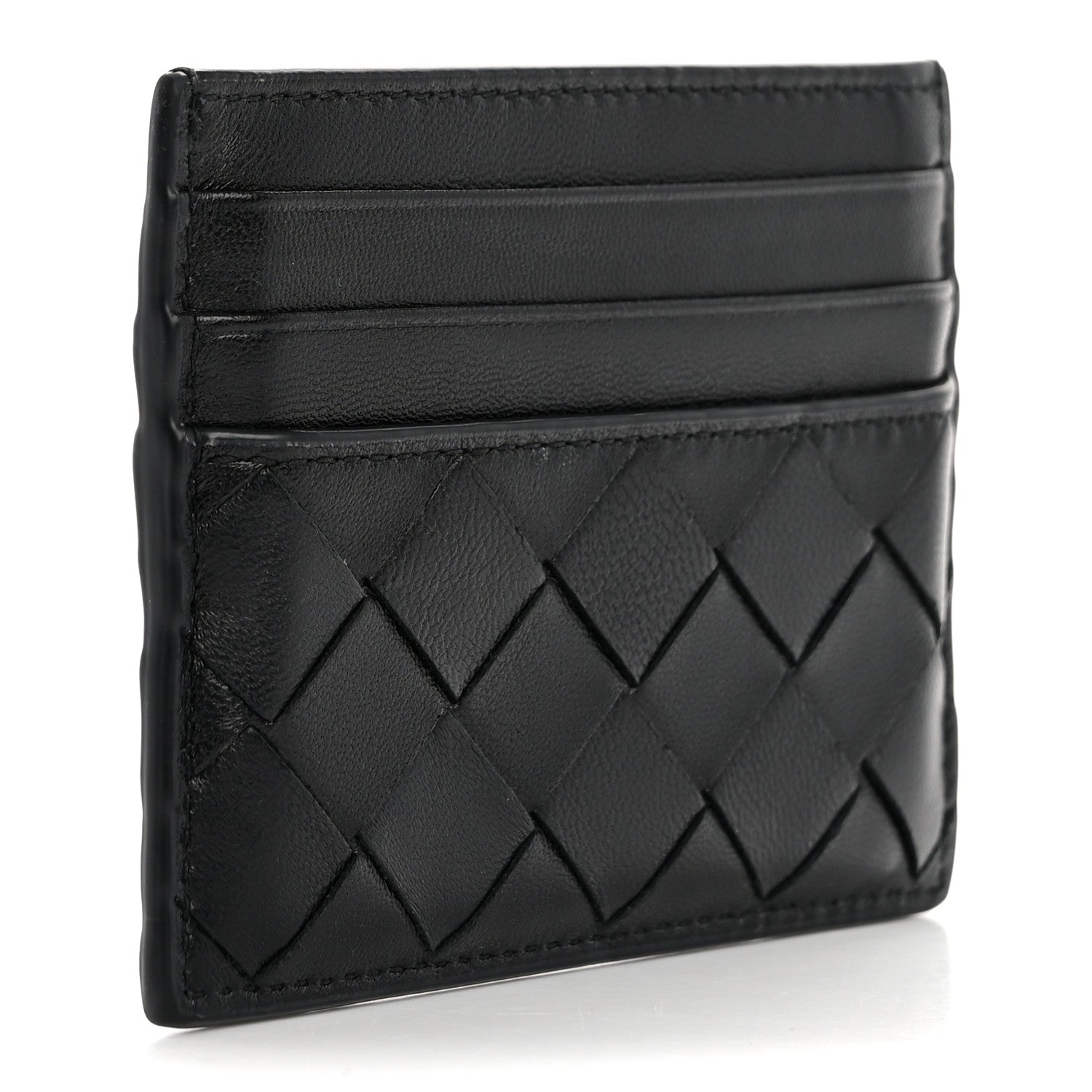 Bottega Veneta Nappa Intrecciato Card Holder Black 3 of 8