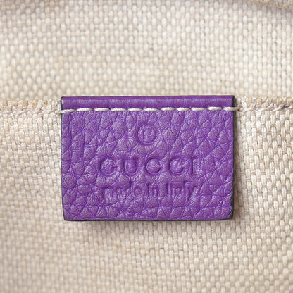 Gucci Pebbled Calfskin Small Soho Disco Bag Shine Purple 6 of 12