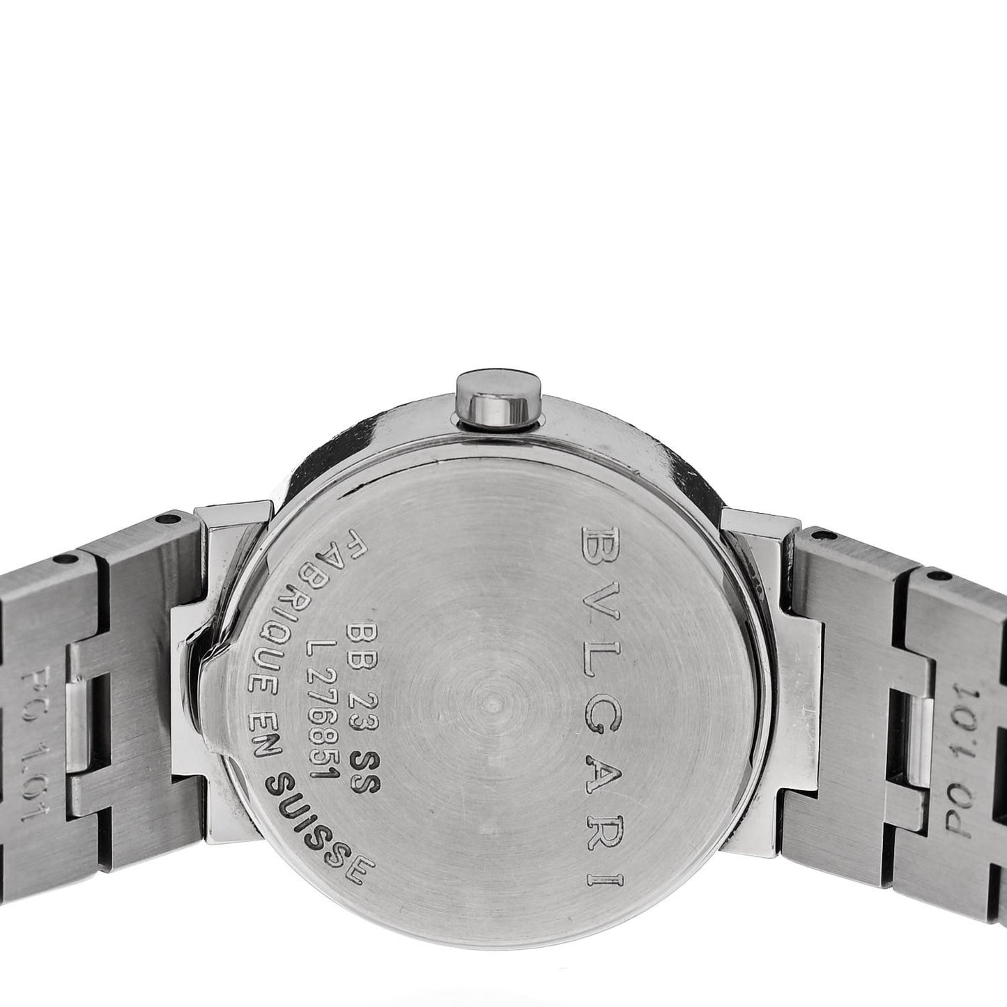 Stainless Steel 23mm Quartz Watch Black