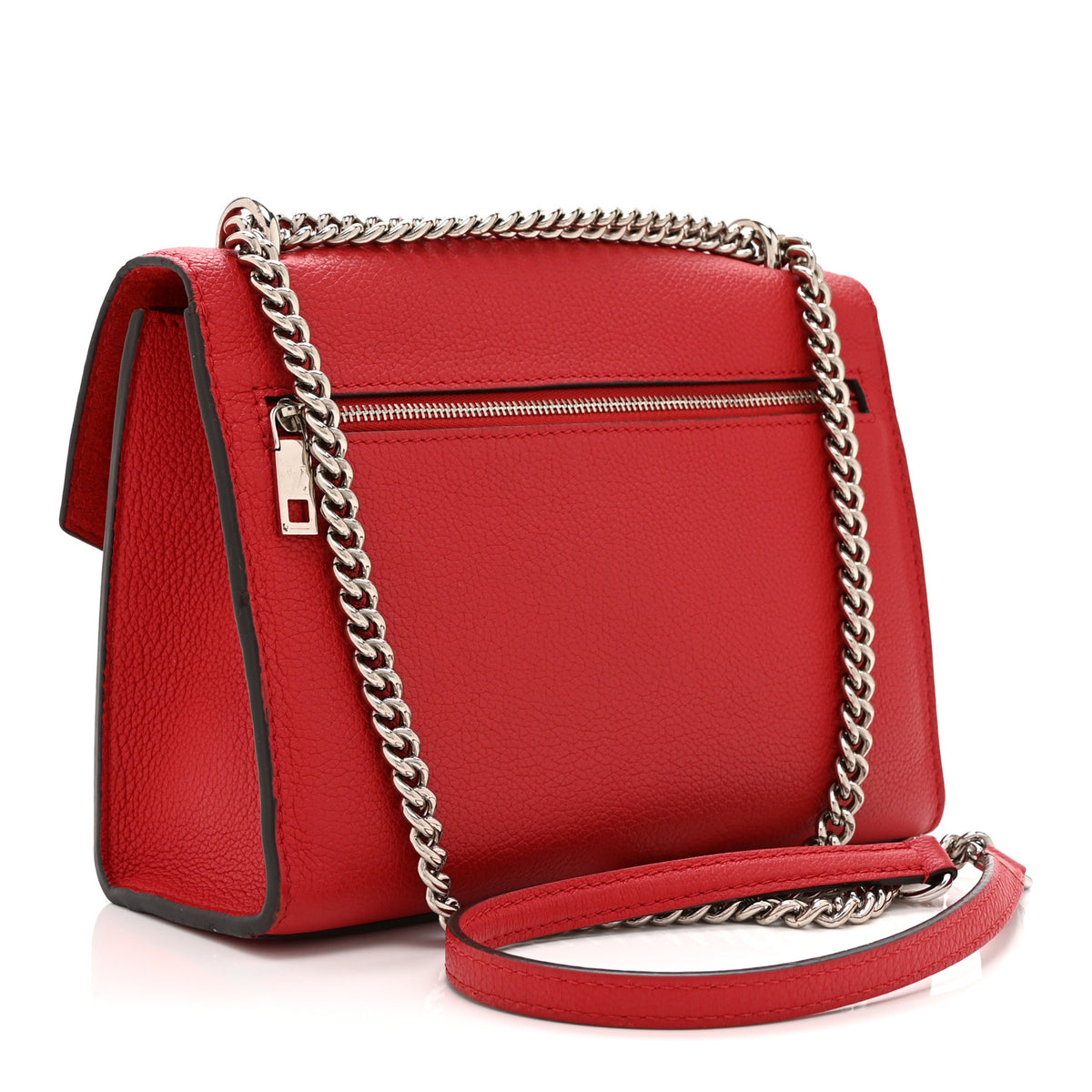 Soft Calfskin Mylockme Chain Bag BB Rubis