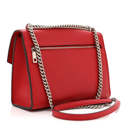 Louis Vuitton Soft Calfskin Mylockme Chain Bag BB Rubis 3 of 9