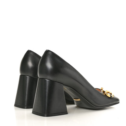 Gucci Malaga Kid Horsebit 75mm Pumps 37.5 Black 4 of 7