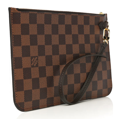 Louis Vuitton Damier Ebene Neverfull MM GM Pochette 3 of 10