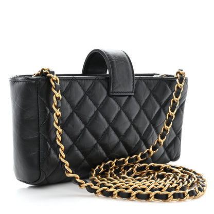 Chanel Aged Calfskin Lucky Charms 2.55 Reissue Mini Clutch With Chain Black 3 of 13
