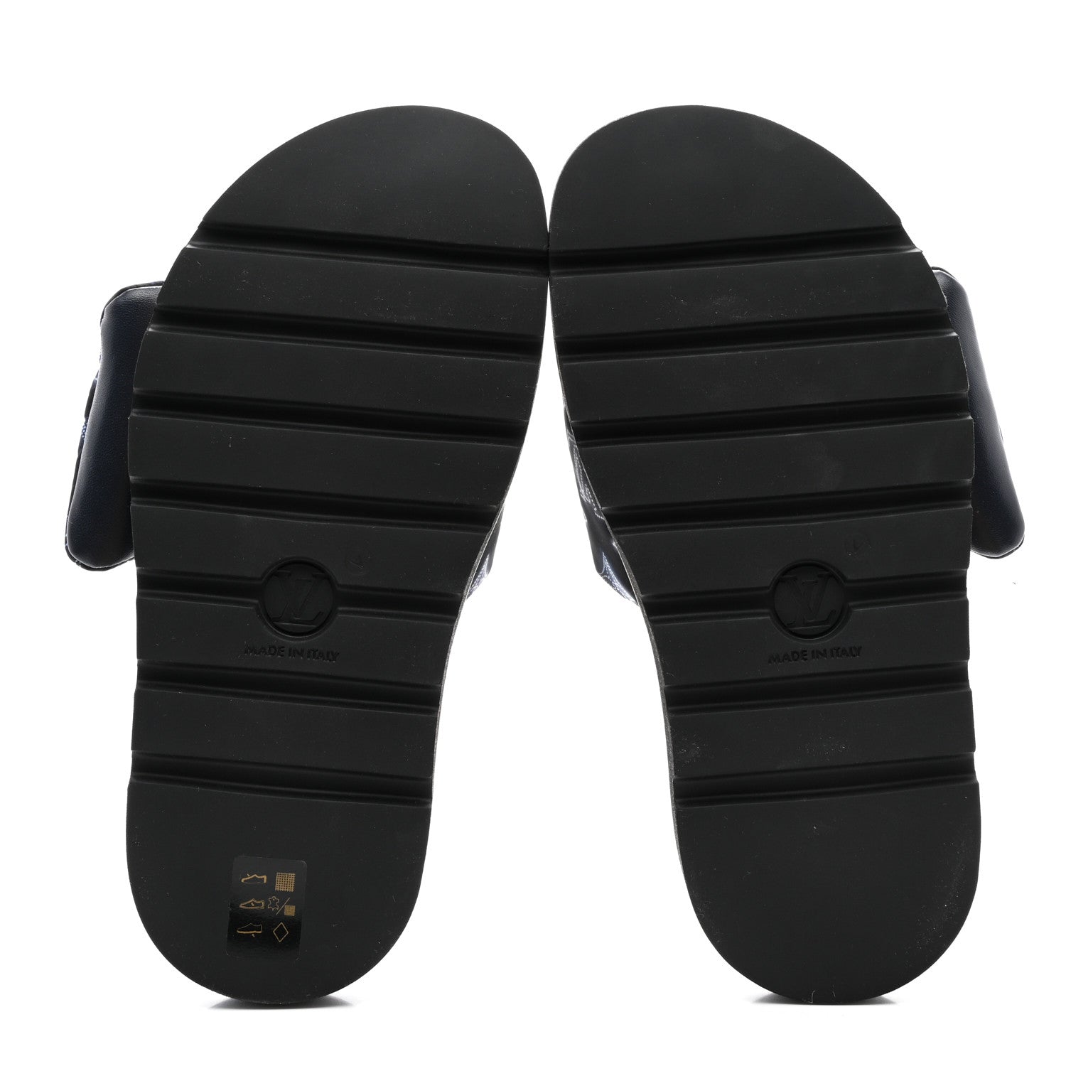 Louis Vuitton LOUIS VUITTON Nylon Monogram Womens Pool Pillow Comfort Mules 38 Navy Blue 5 of 8