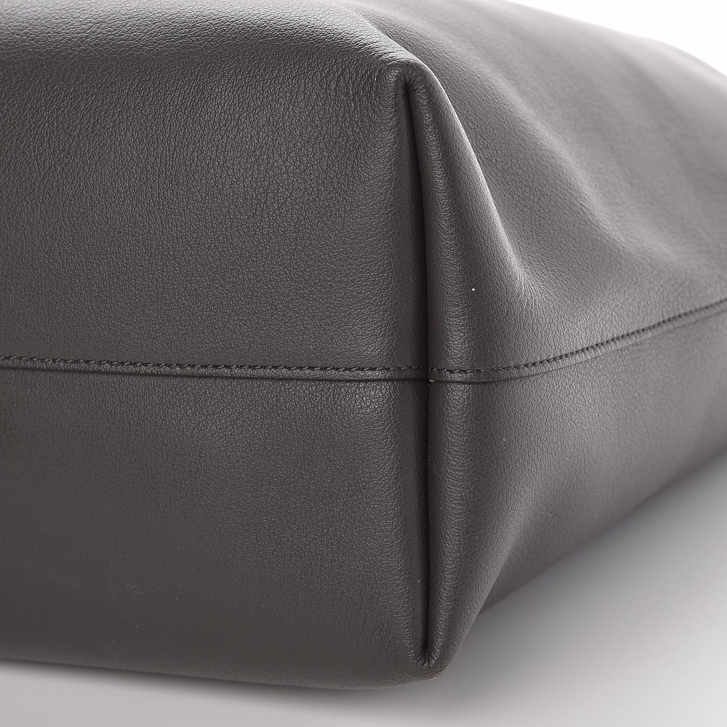 Calfskin Large Shopping Tote Dark Grey