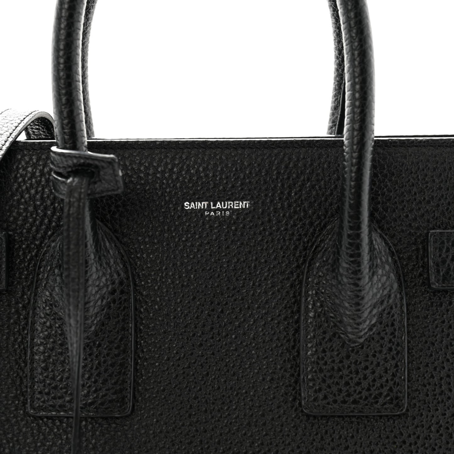 Grained Calfskin Small Sac De Jour Black