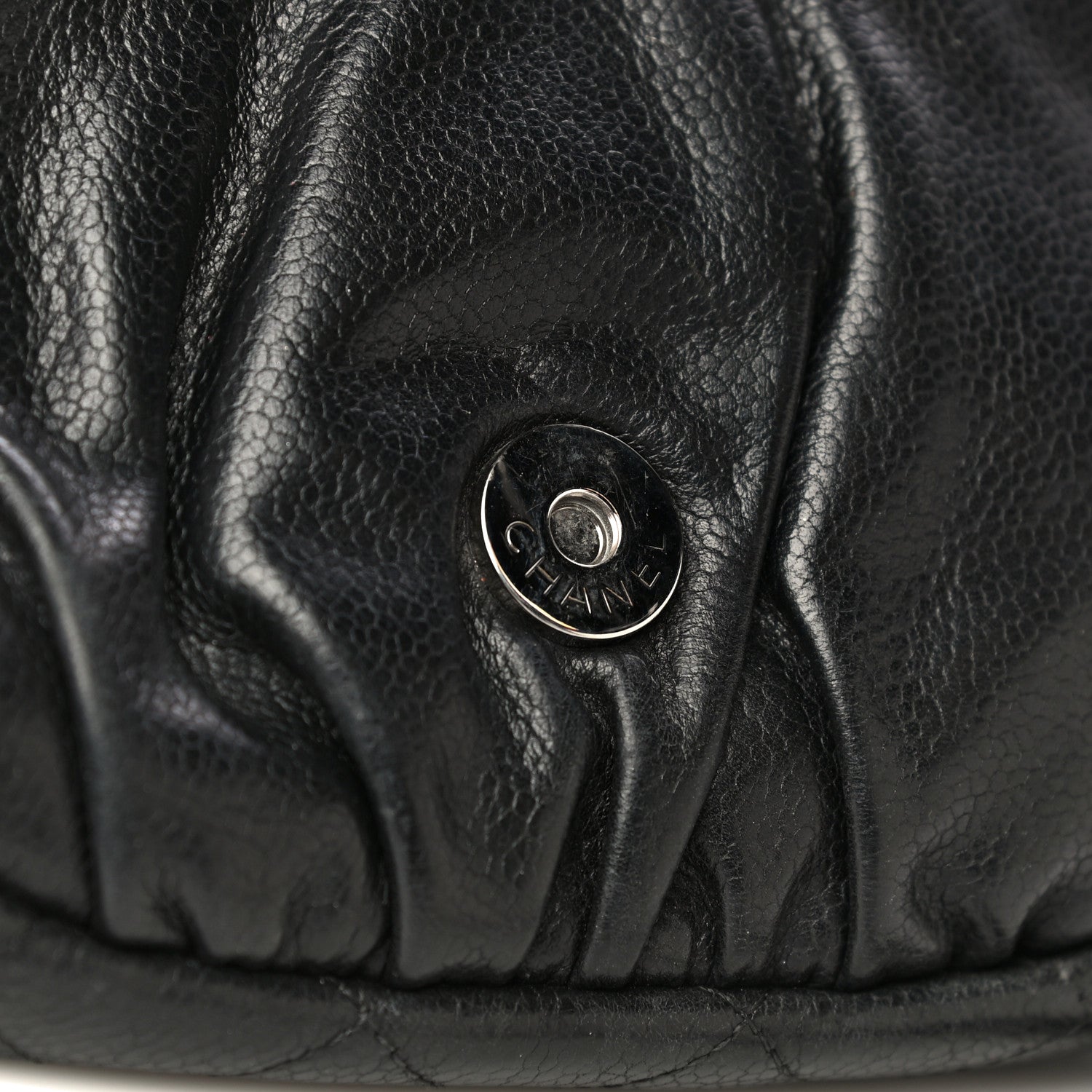 Chanel Caviar Half Moon Wallet On Chain WOC Black 16 of 23