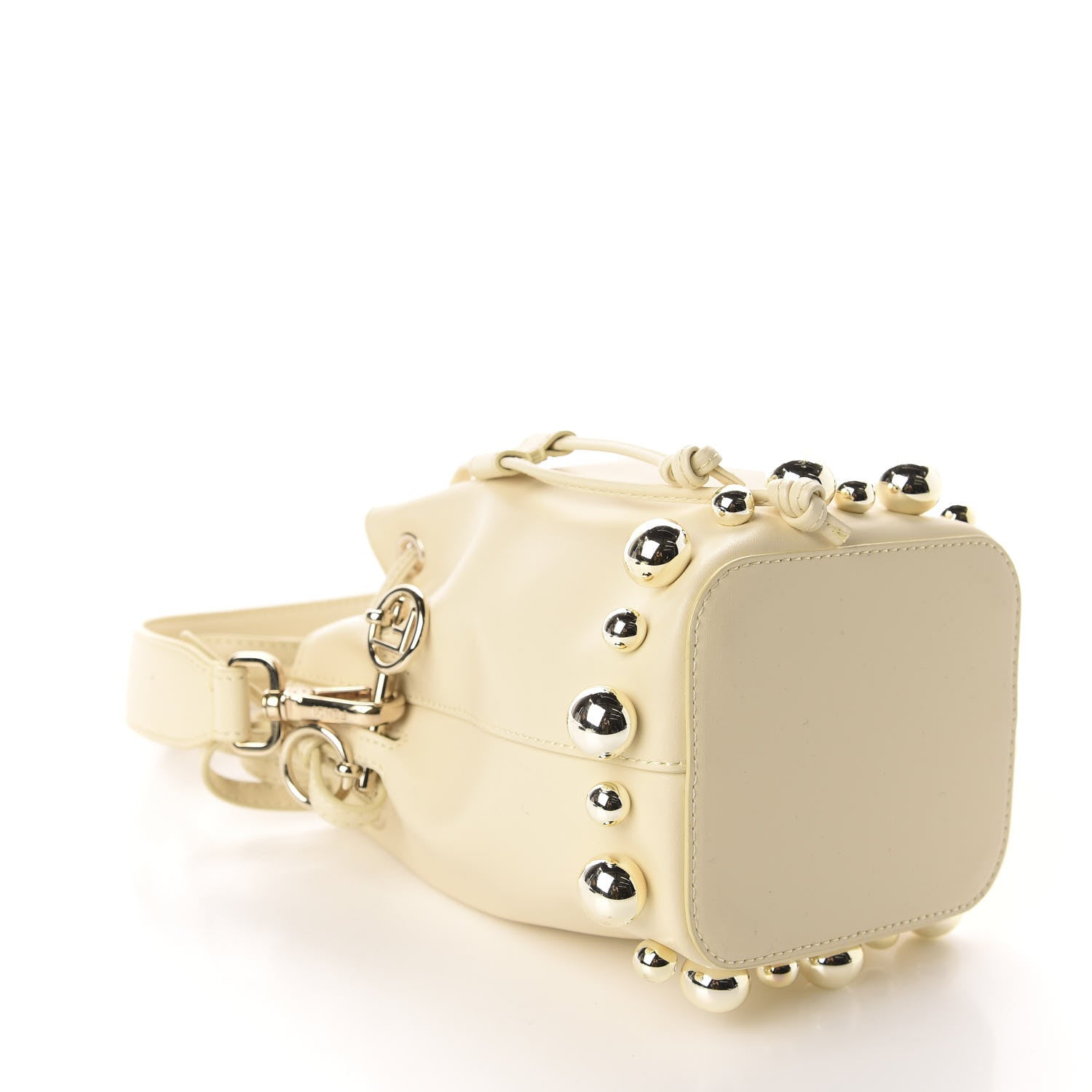 Fendi Vitello Liberty Pearl F is Fendi Mini Mon Tresor Bucket Bag Burro 4 of 10