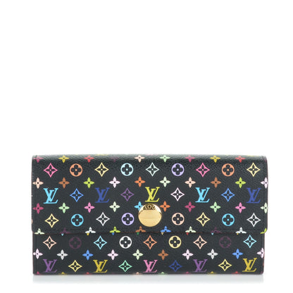 Louis Vuitton Monogram Multicolor Sarah Wallet Black Grenade 1 of 8
