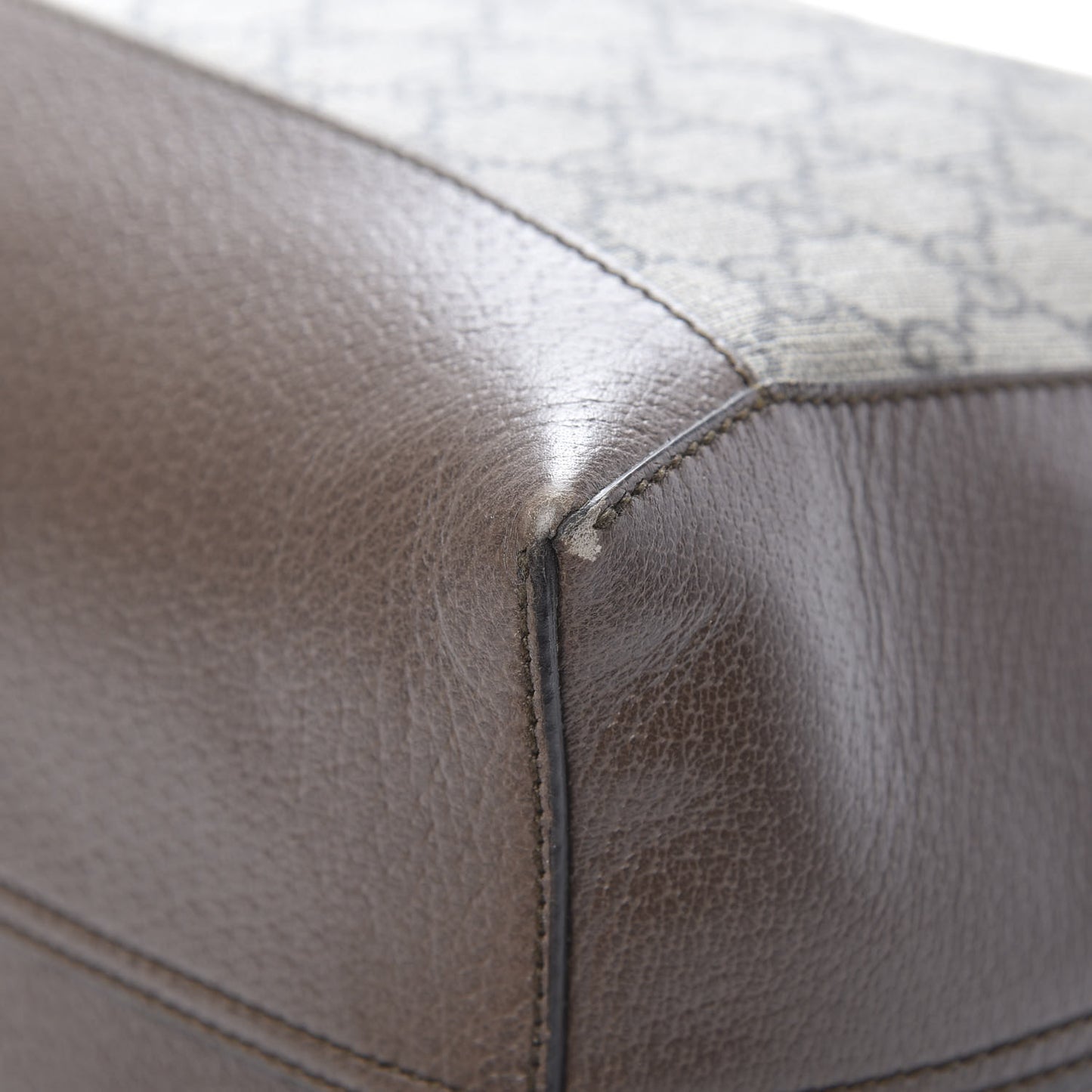GG Supreme Monogram Web Large Ophidia Tote Brown
