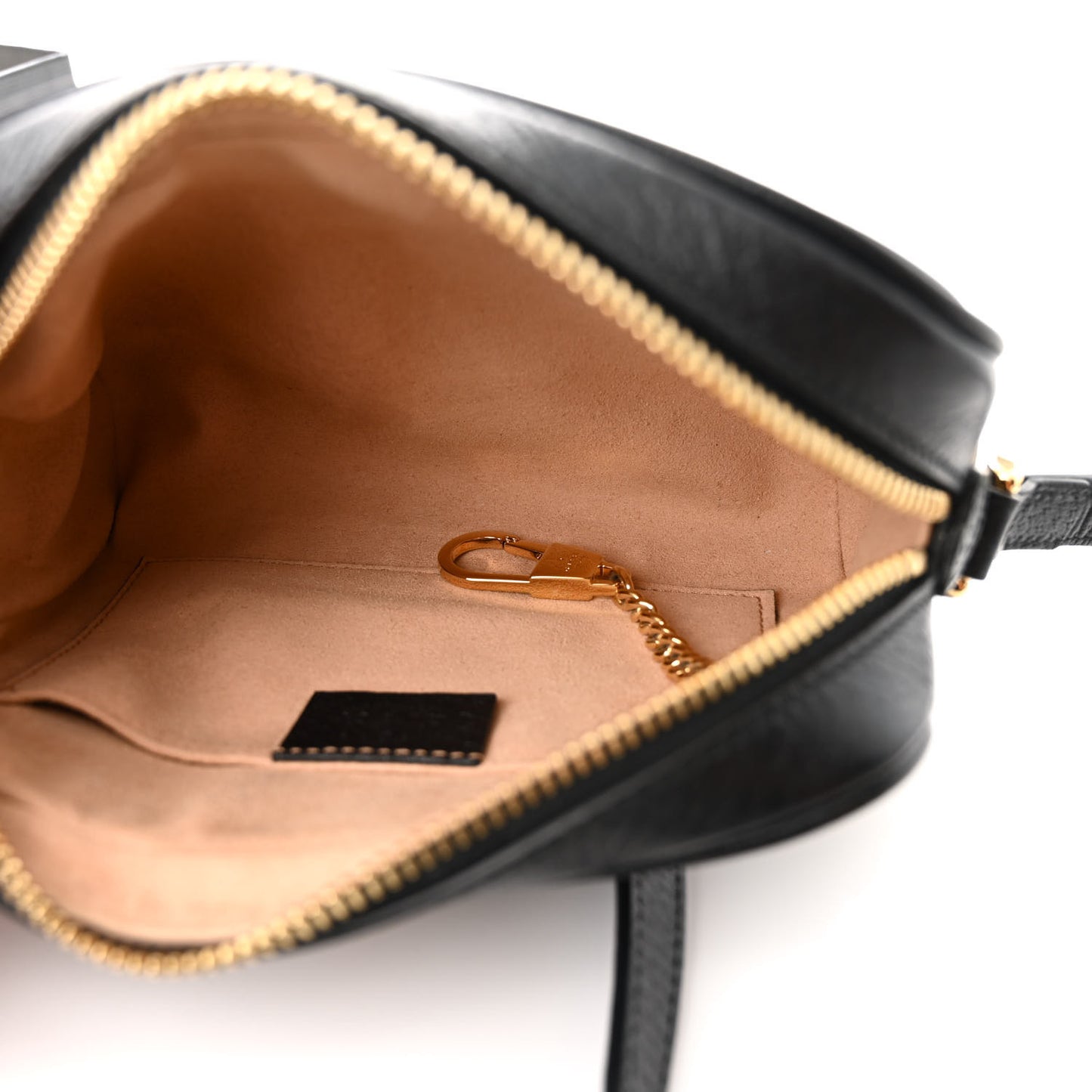 Calfskin Web Mini Ophidia Shoulder Bag Black