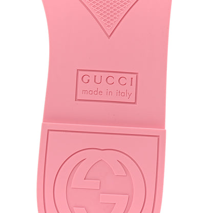 Gucci Rubber Interlocking G Womens Slide Sandals 38 Wild Rose 7 of 9