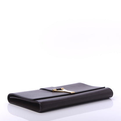 Saint Laurent Calfskin Classic Y Ligne Clutch Brown 4 of 9
