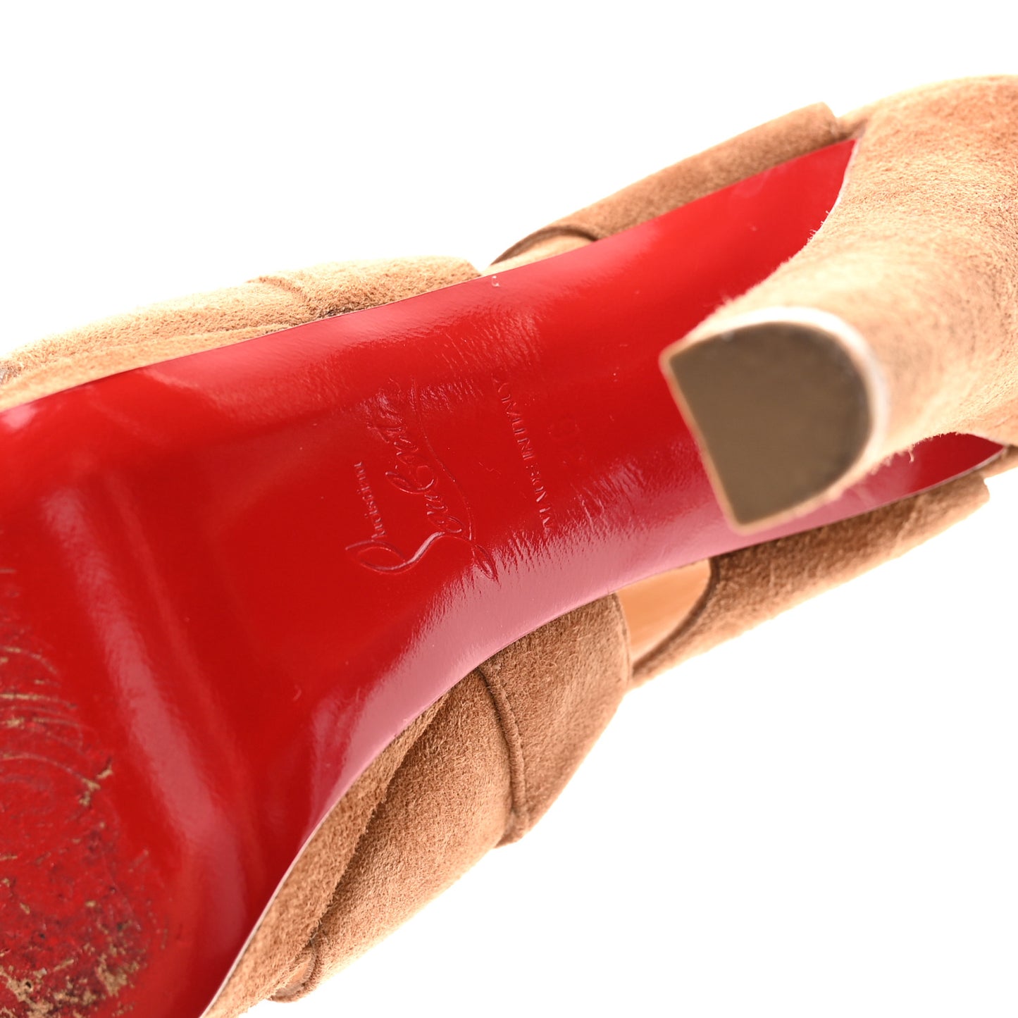 Suede Apron Lili 120 Pumps 36 Noisette