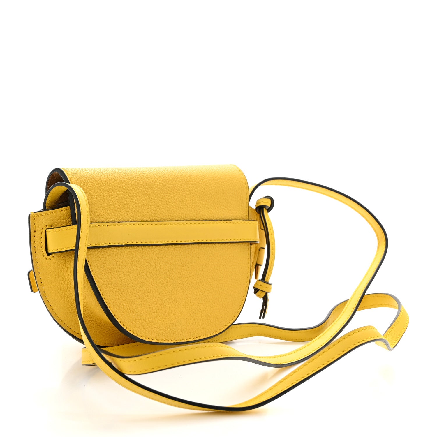 Loewe Grained Calfskin Mini Gate Crossbody Bag Yellow 3 of 11