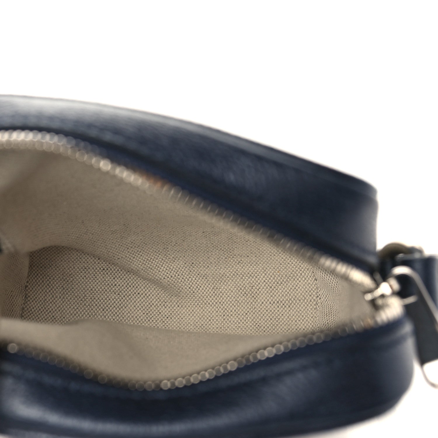 Gucci GG Supreme Monogram Textured Calfskin Web Mini Ophidia Messenger Beige Blue 5 of 10
