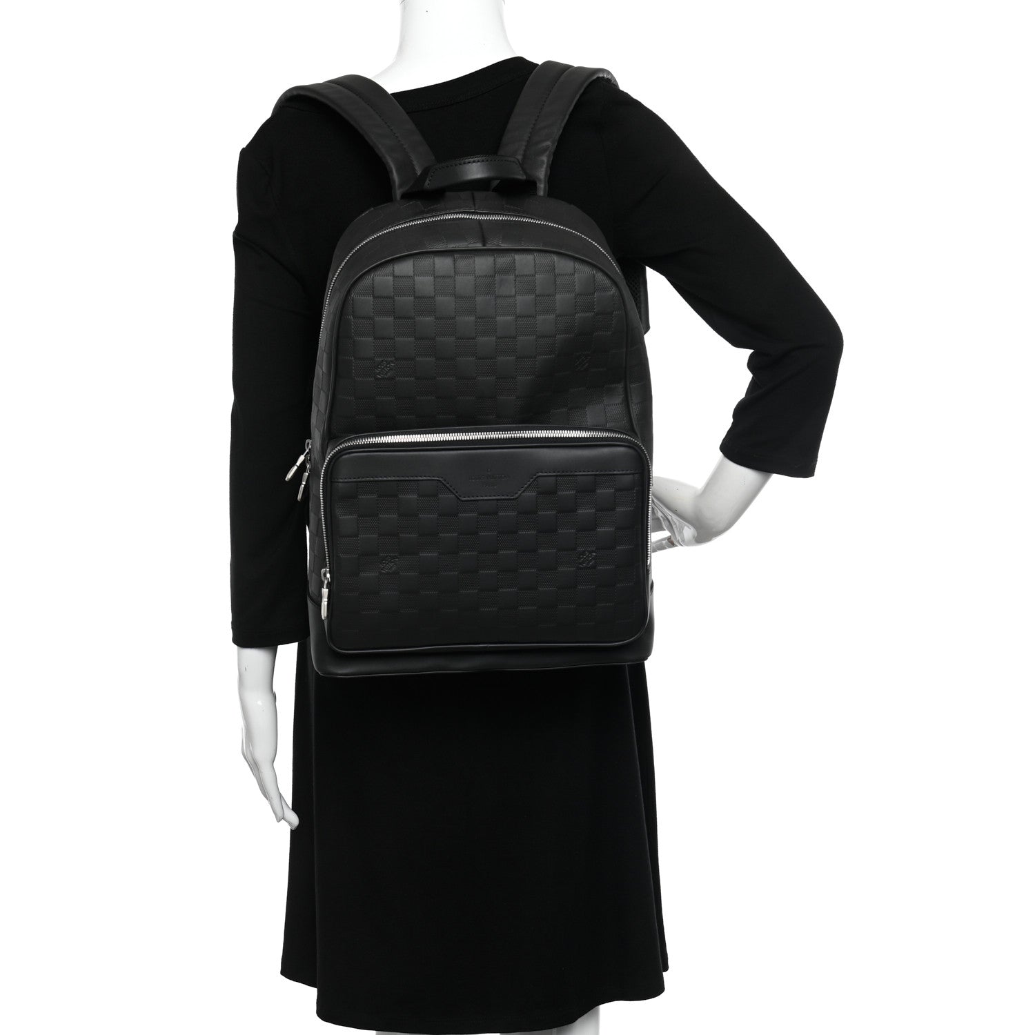 Louis Vuitton Damier Infini Campus Backpack Black 2 of 10