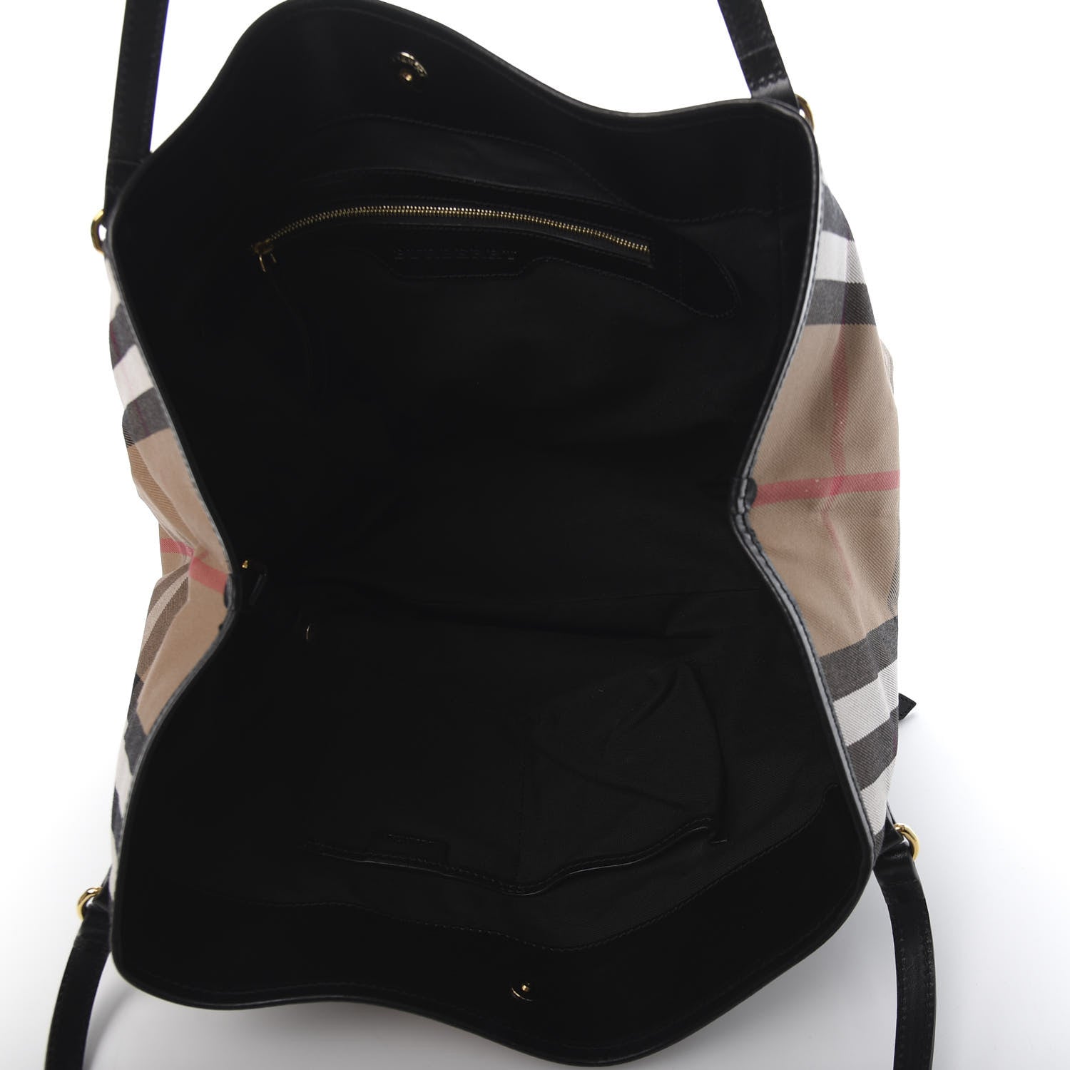 Burberry House Check Medium Canterbury Tote Black 5 of 8