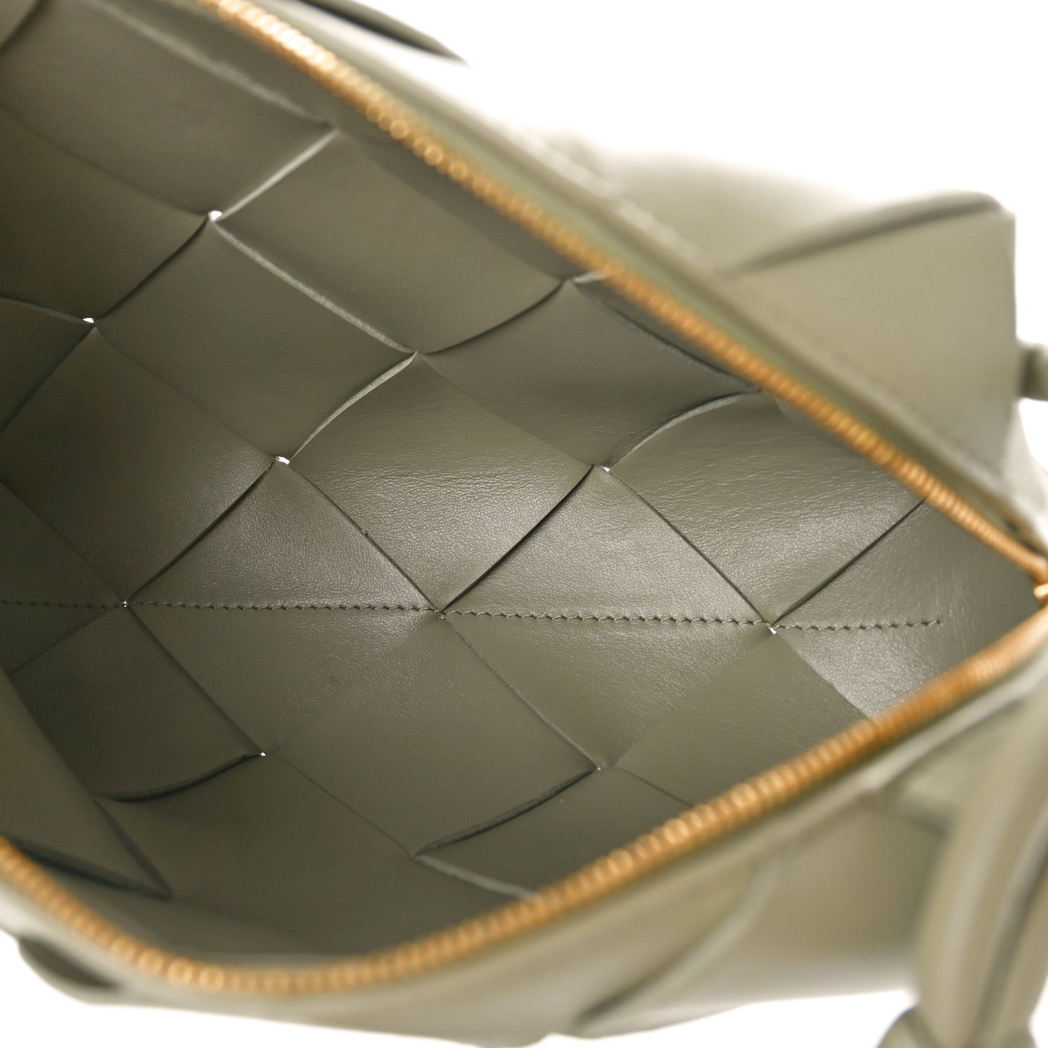 Bottega Veneta Lambskin Maxi Intreccio Small Cassette Camera Bag Travertine 5 of 10