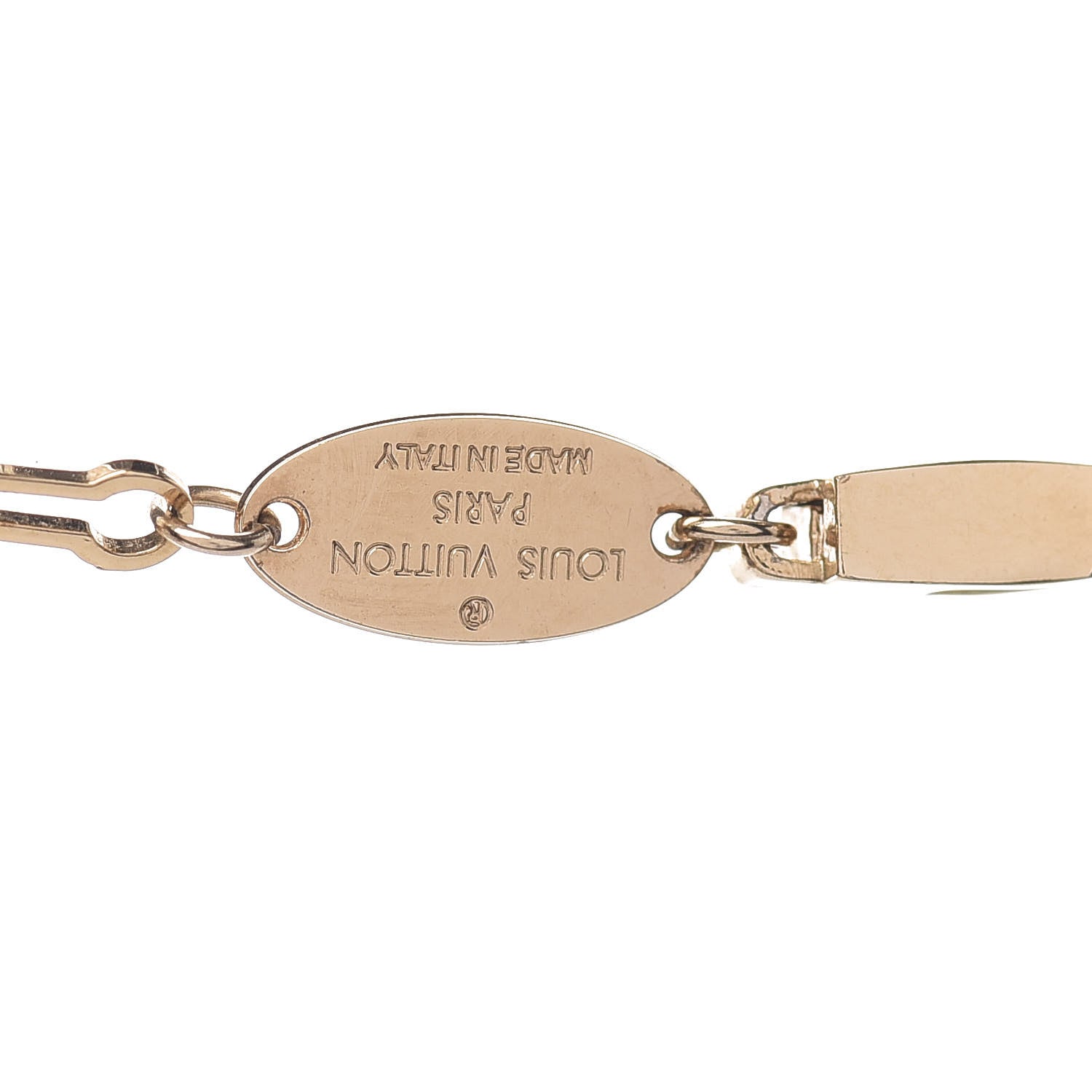 Louis Vuitton Minigram Necklace Gold 5 of 8
