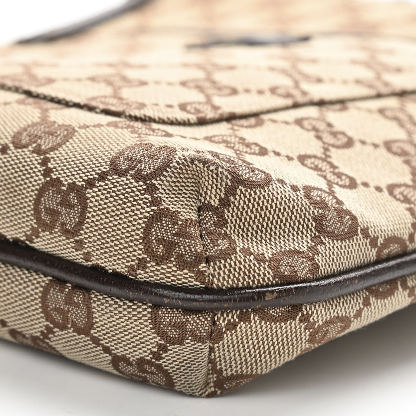 Monogram Flat Messenger Bag Dark Brown