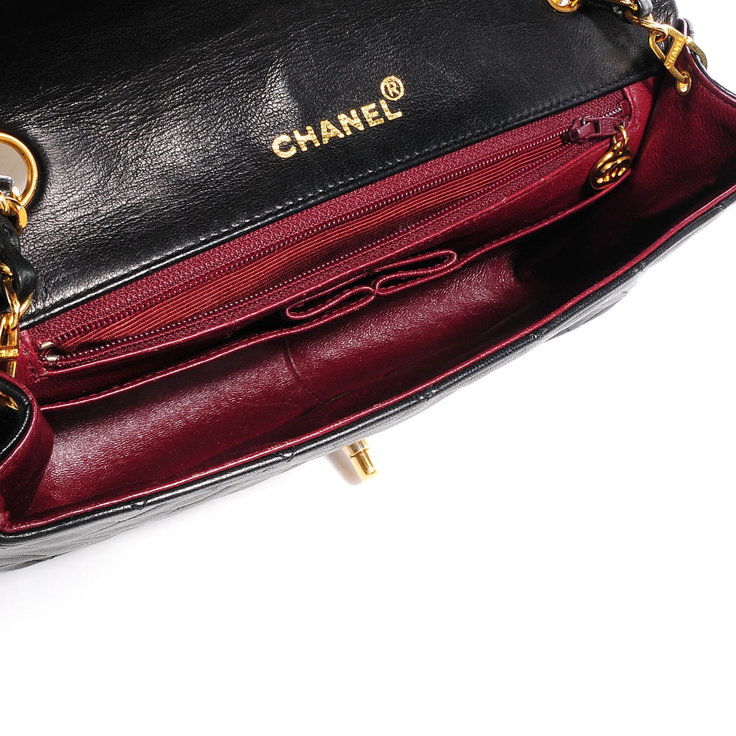 Lambskin Small Single Flap Bag Black
