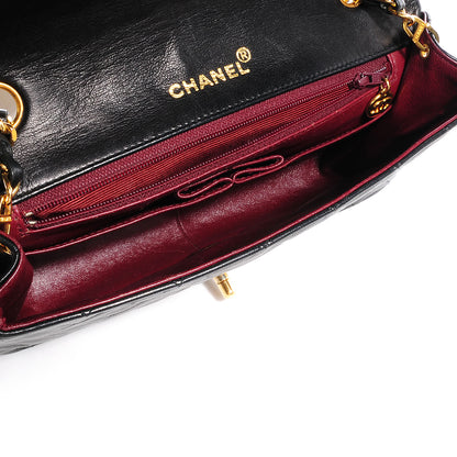 Chanel Lambskin Small Single Flap Bag Black 5 of 9