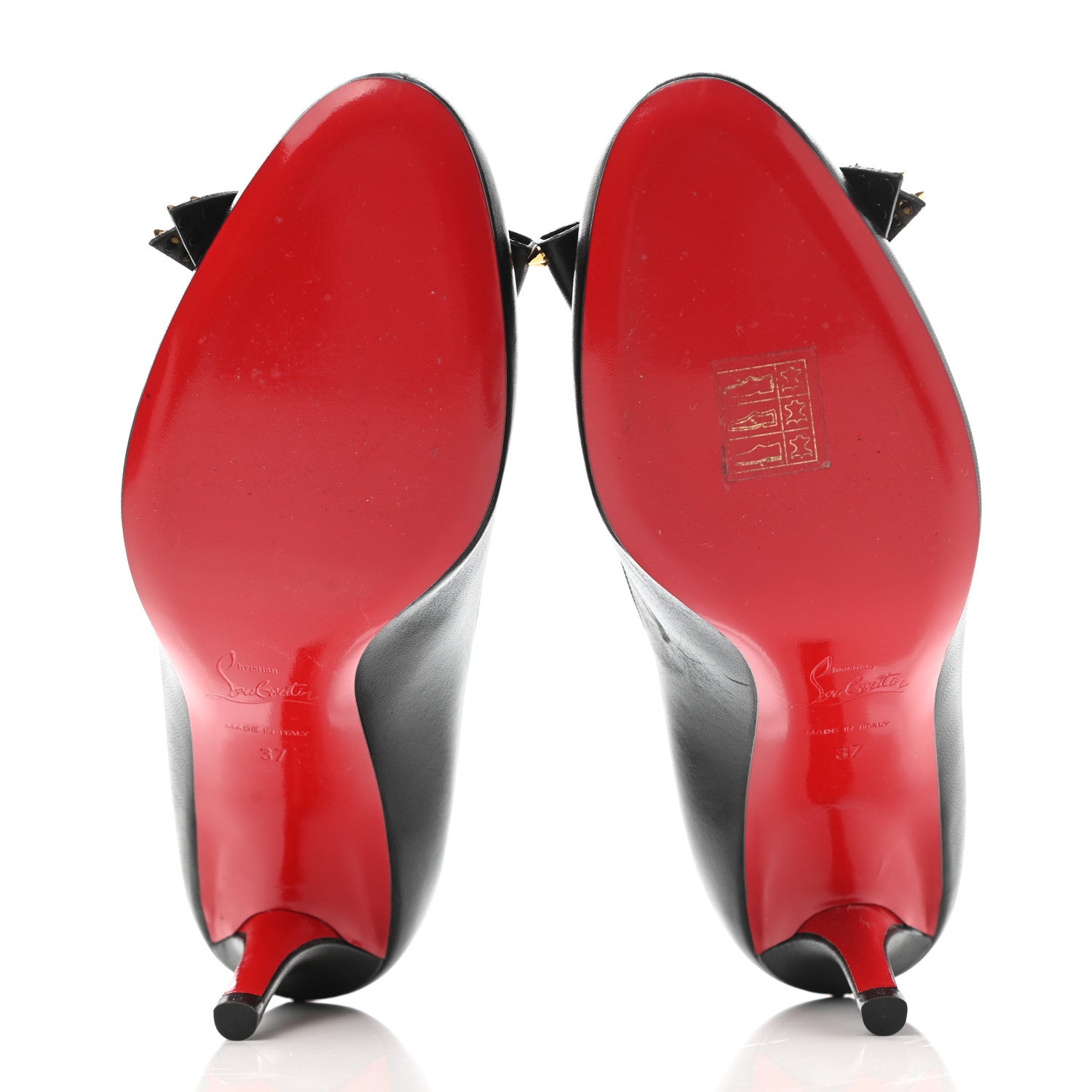 Christian Louboutin Shiny Nappa Ballalarina 70 Pumps 37 Black 5 of 9