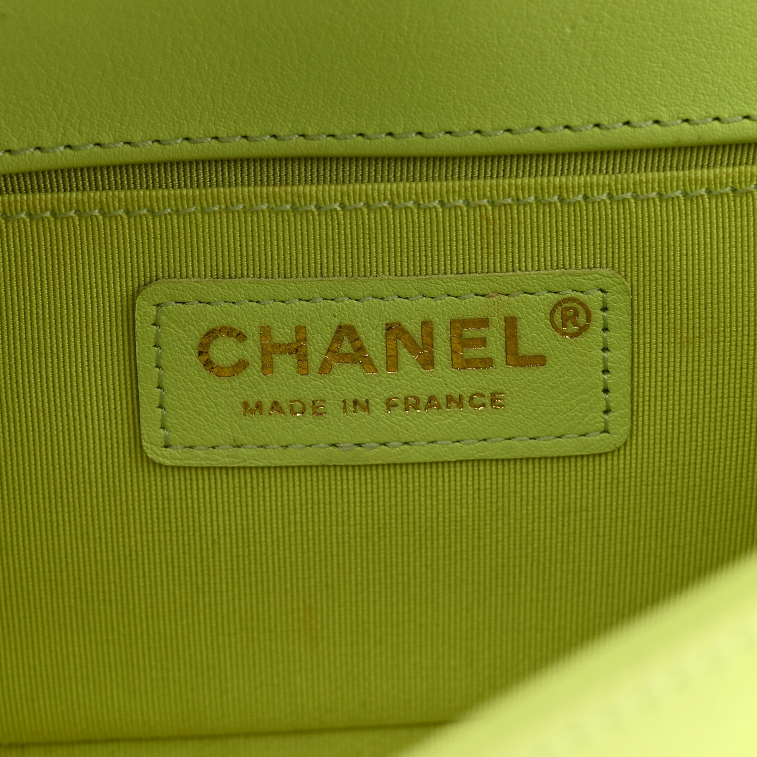 Chanel Calfskin Chevron Quilted Small Boy Flap Light Green 6 of 11