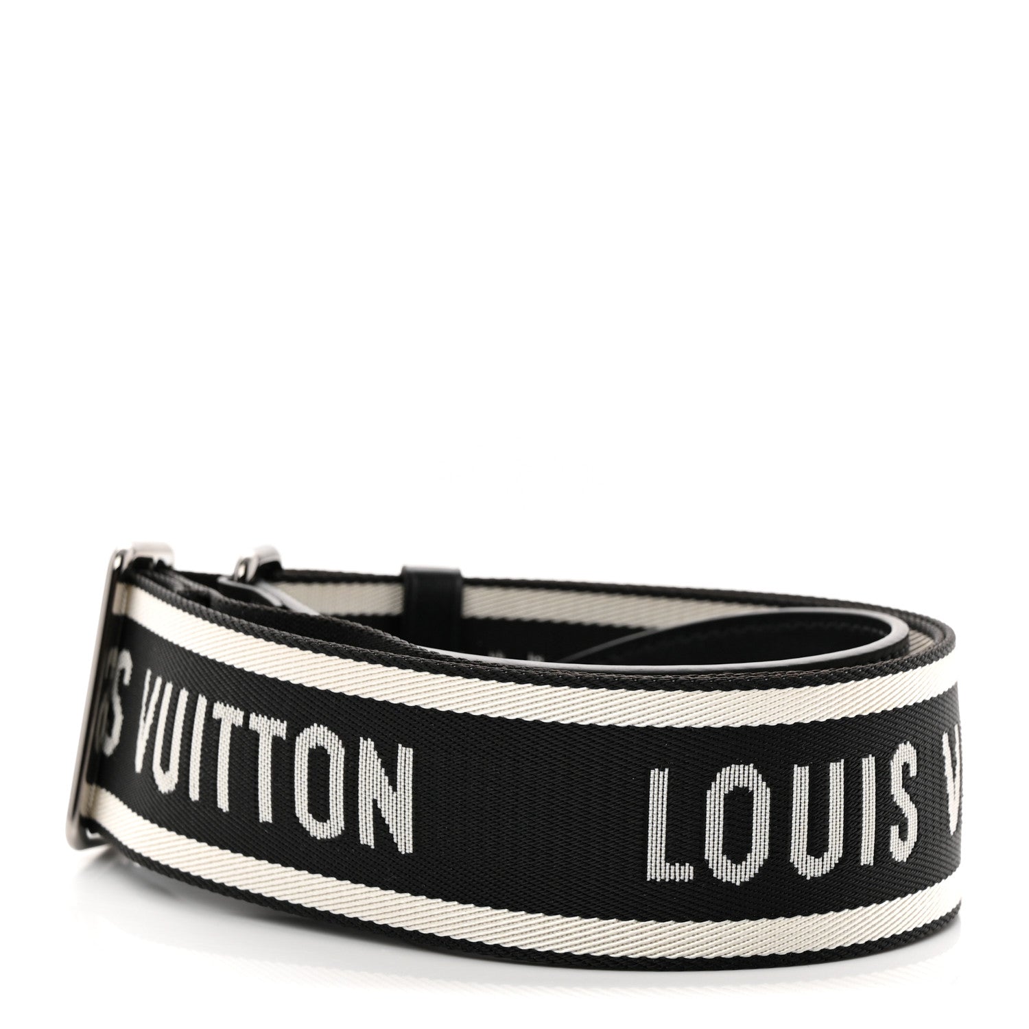 Louis Vuitton Nylon Jacquard Sporty Bandouliere Shoulder Strap Black 2 of 5