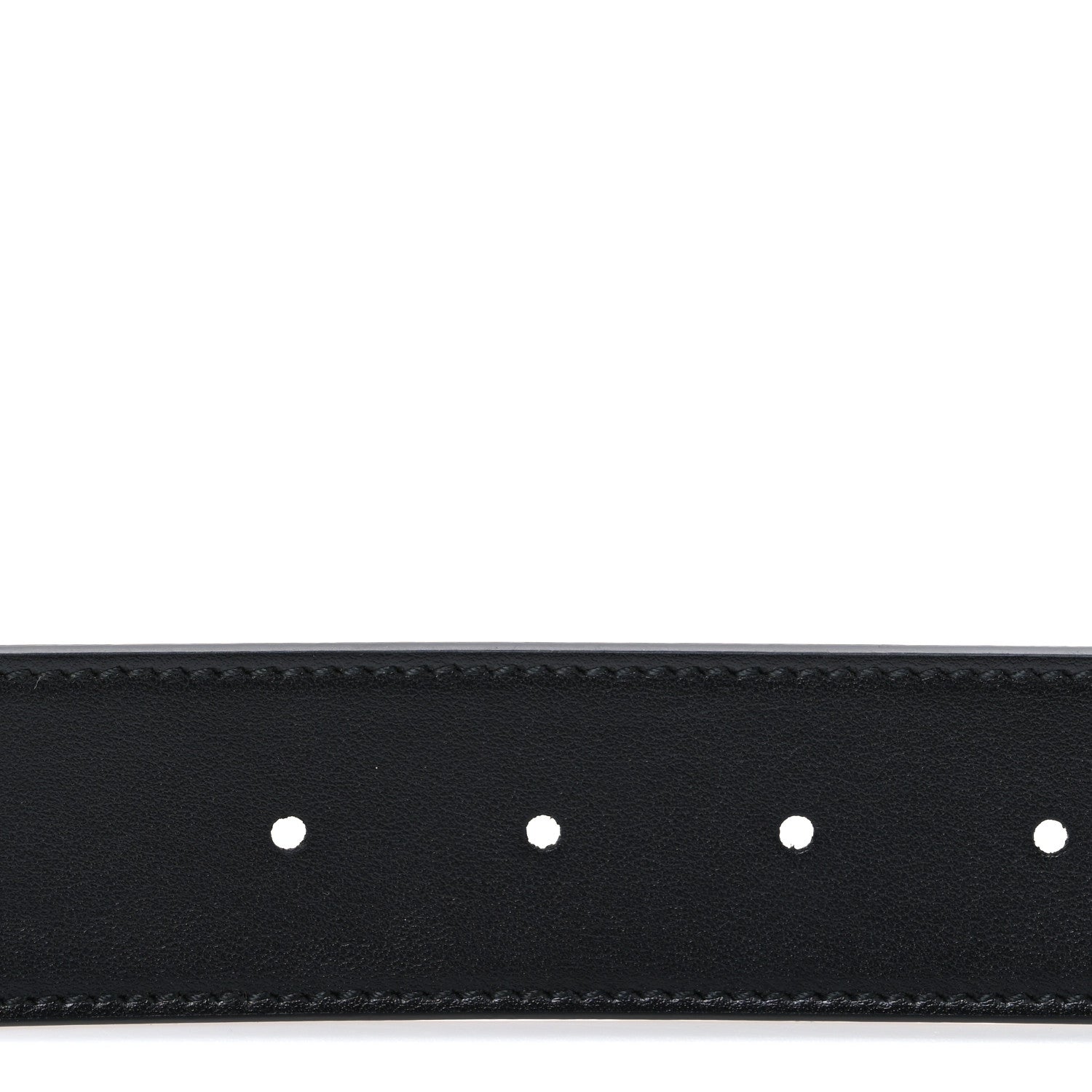 Gucci GG Supreme Monogram Plutone Calfskin Palladium Double G Reversible 37mm Belt 85 34 Beige Ebony Black 4 of 6