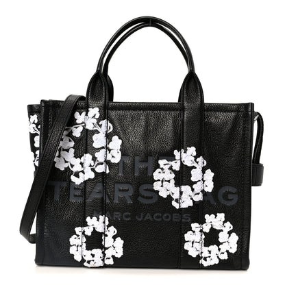 Marc Jacobs x Denim Tears Grained Calfskin Medium The Tote Bag Black 1 of 12