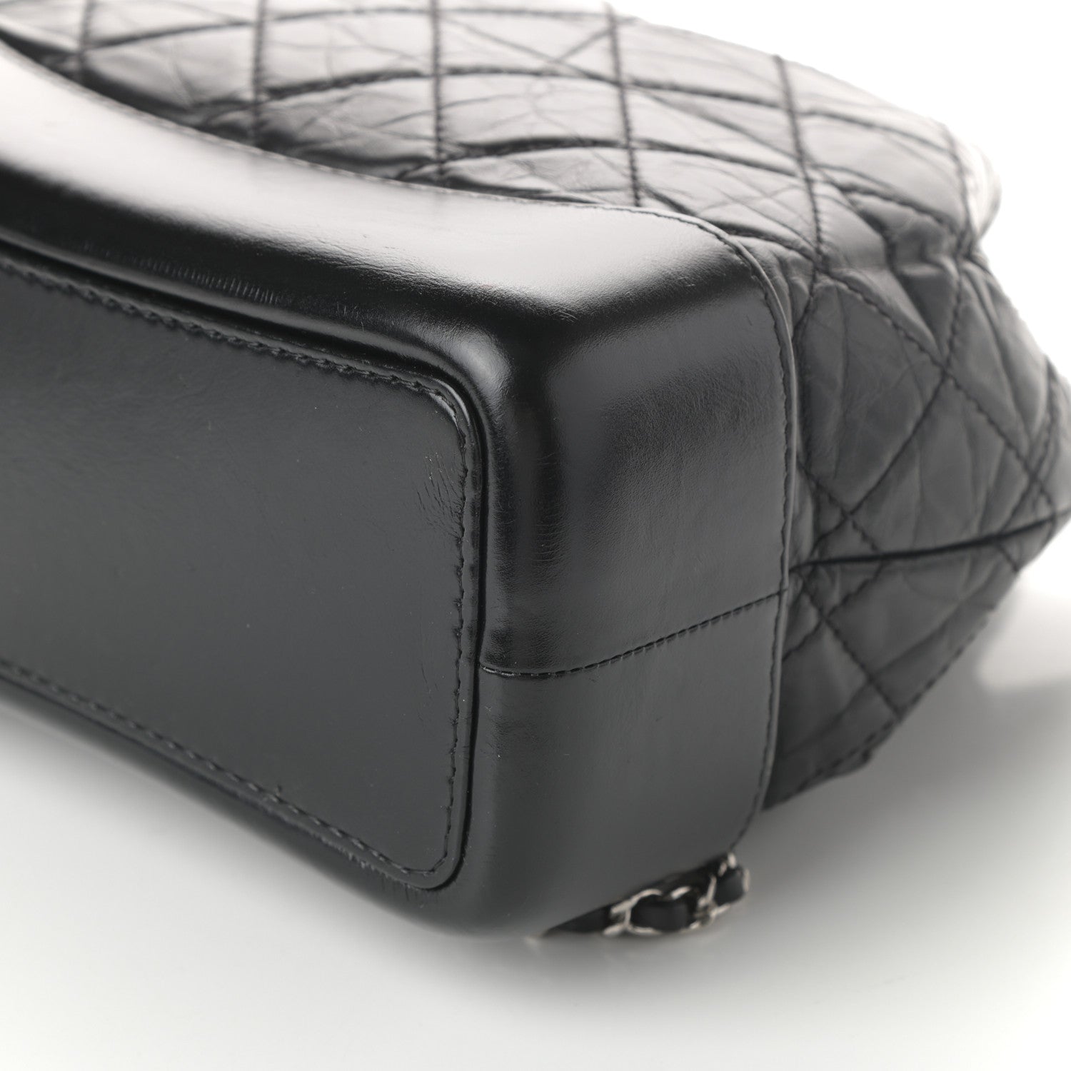 Chanel Aged Calfskin Quilted Small Gabrielle Backpack Black 10 of 11