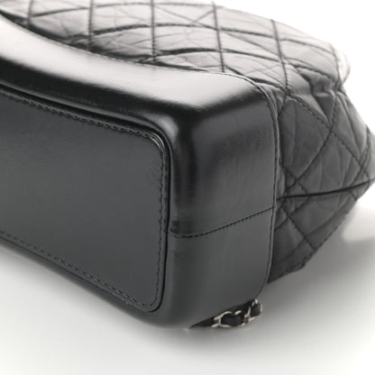 Chanel Aged Calfskin Quilted Small Gabrielle Backpack Black 10 of 11