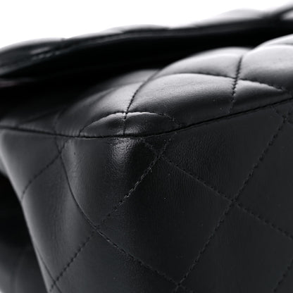 Chanel Lambskin Quilted Jumbo Double Flap Black 8 of 16