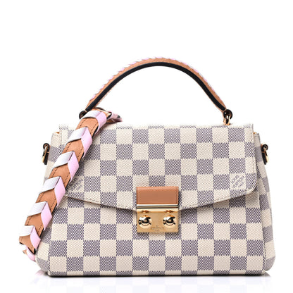 Louis Vuitton Damier Azur Braided Croisette Rose 1 of 4