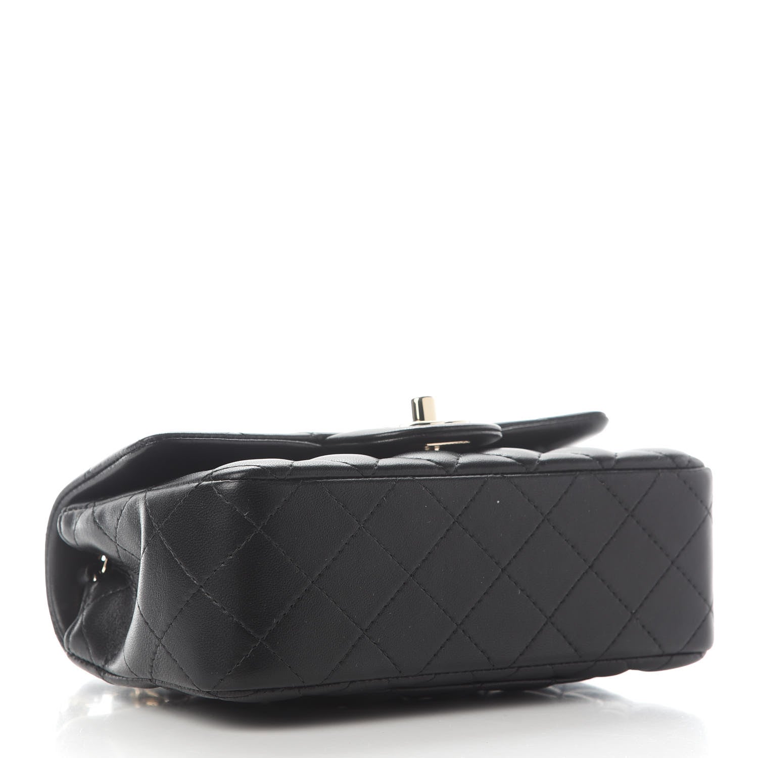 Chanel Lambskin Quilted Mini Rectangular Flap Black 3 of 8